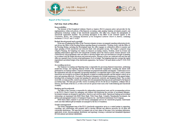 02-04 Office of the Treasurer Report