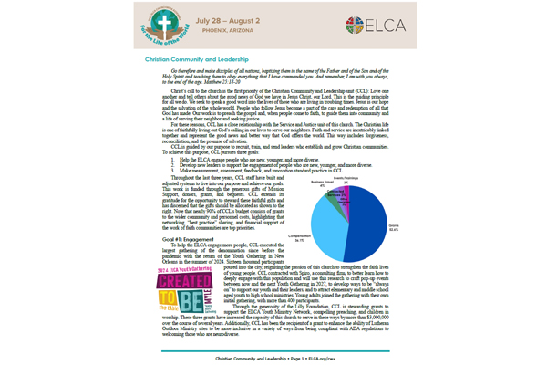 03-01 Christian Community & Leadership Report