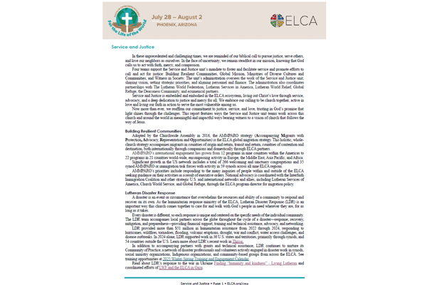 03-02 Service & Justice Report