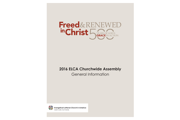 2015 ELCA Churchwide Assembly General Information Booklet