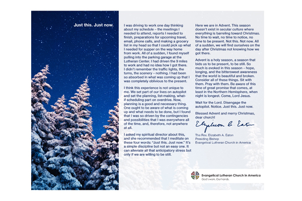 2017 Christmas Message