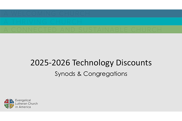 2025-2026 ELCA Technology Discount Program Thumbnail Image