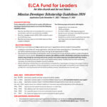 2026 Guidelines for Mission Developer Scholarship