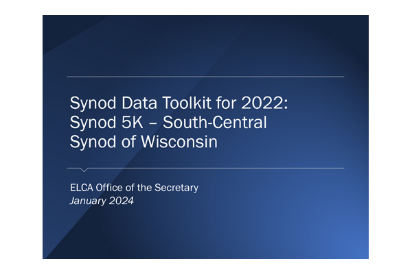 5K South-Central Synod of Wisconsin Data