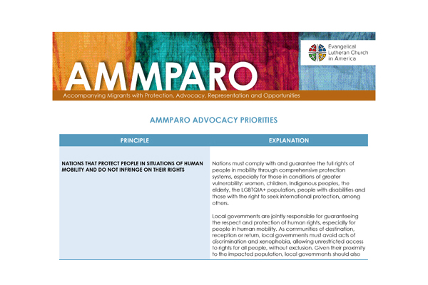 AMMPARO Advocacy Priorities