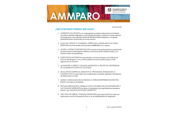 AMMPARO Action Guide (Spanish)