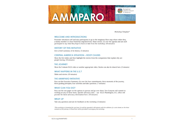 AMMPARO Workshop Template