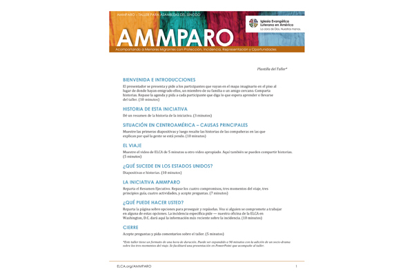 AMMPARO Workshop Template