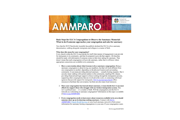 AMMPARO Basics for Congregations