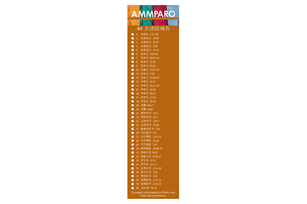 AMMPARO bookmark Simplified Chinese