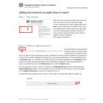 Adding Documents to Application or Report