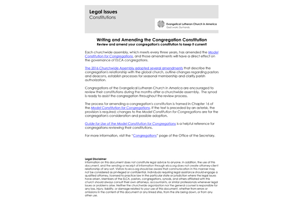 Amending Constitutions