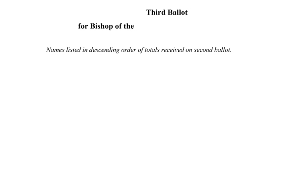 App E3 – Third Ballot Form