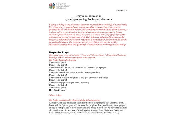 Bishop Election – Prayer Resources DOC