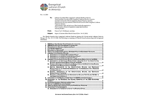 CC117 Actions November 2024