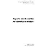 Churchwide Assembly 2016 Minutes