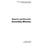thumbnail of cover for 2019 Churchwide Assembly Report and Record: Assembly Minutes