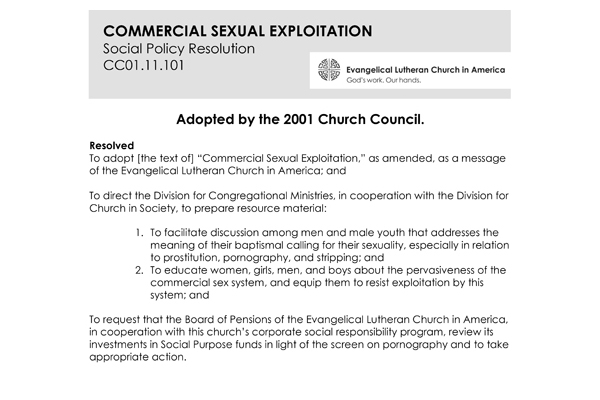 Commercial Sexual Exploitation SPR01