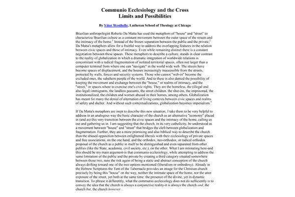 Communio Ecclesiology