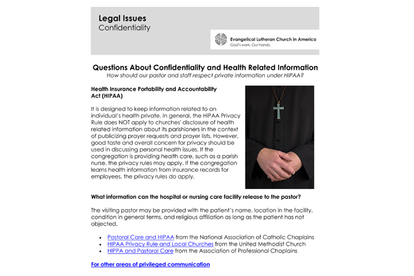 Confidentiality Information