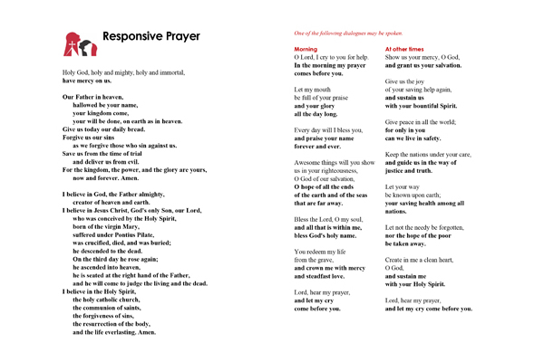 Responsive Prayer