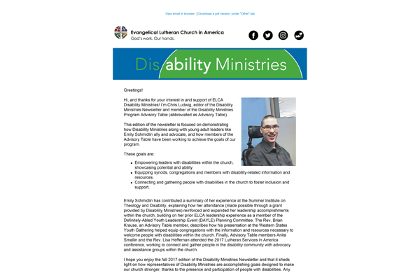 Disability Newsletter Fall 2017