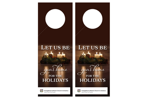 ELCA Christmas Invite - Candles 2016 Door Hangers