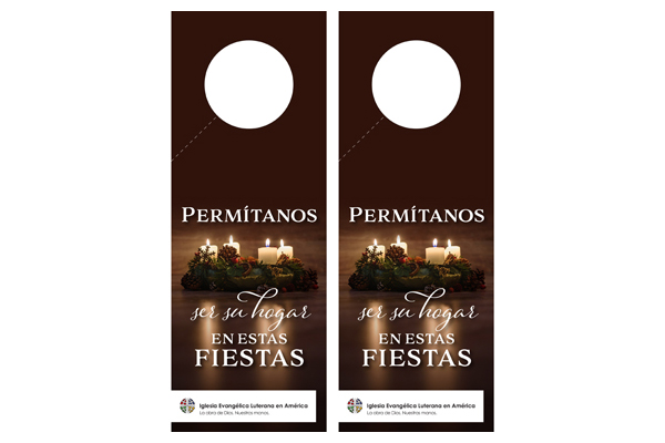 Christmas Candles Door Hanger – Spanish