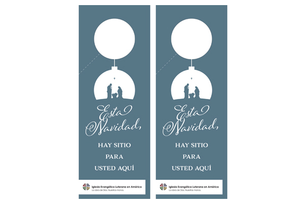 ELCA Christmas Invite - Ornament 2016 Door Hangers