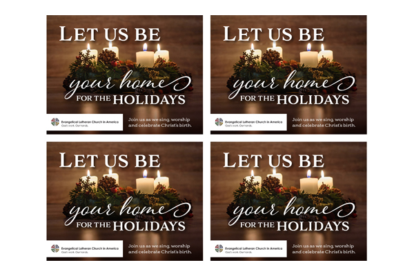 ELCA Christmas Invite - Candles 2016 Post Card