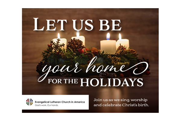 ELCA Christmas Invite - Candles 2016 Post Card