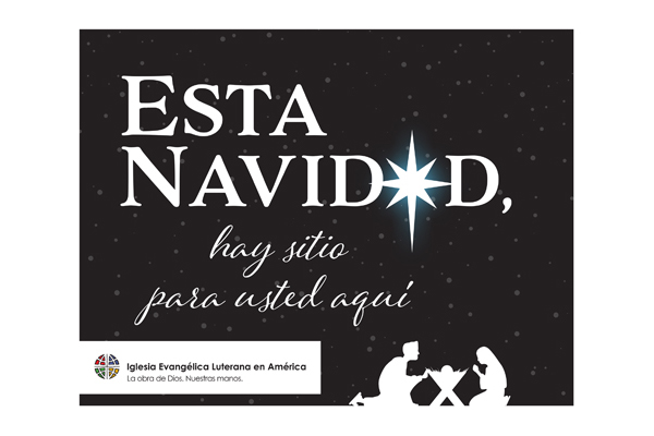 ELCA Christmas Invite - Nativity Black 2016 Post Card