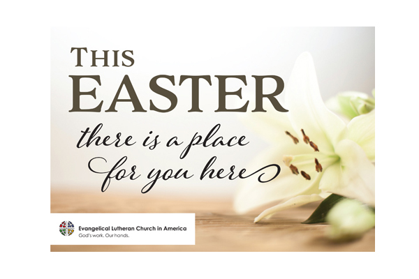 ELCA Easter Lily Door Postcard