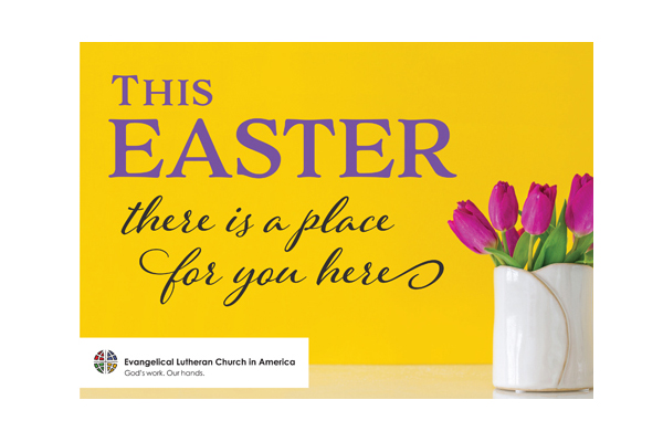 ELCA Easter Tulips Postcard