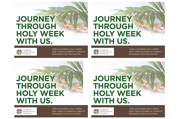 Easter Journey Postcard 4 Up