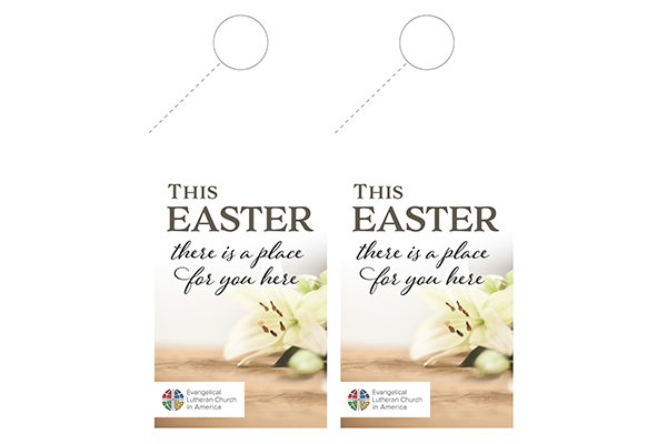ELCA -Easter Tools - Single Lily - DoorHanger - 2025