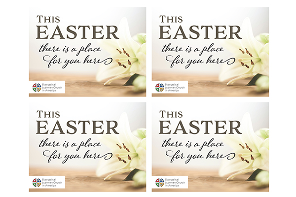 Easter Lily Postcard 4 Up