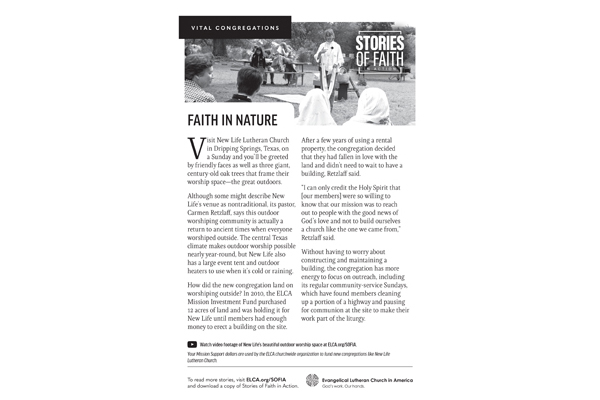 Stories of Faith in Action BI Faith in Nature