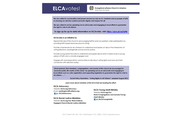 ELCA Votes overview