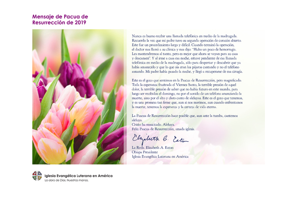 Easter message 2019 - SPANISH