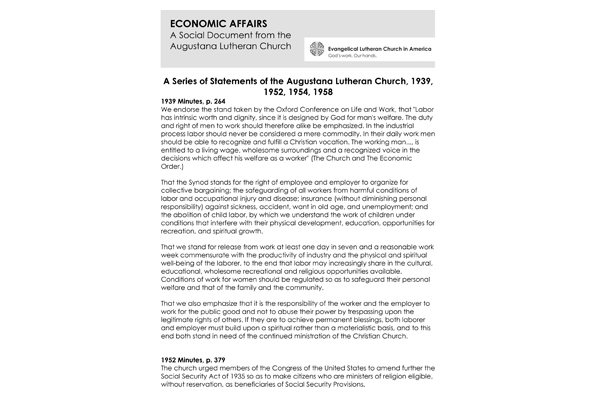 ASLC Economic Affairs