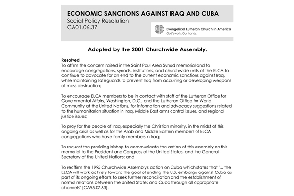 Economic Sanctions Iraq SPR01