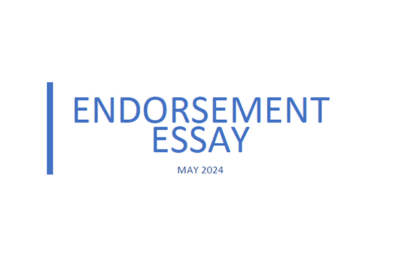 Endorsement Essay