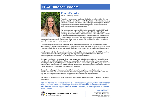 Fund for Leaders Impact Story – Krystle Moraska