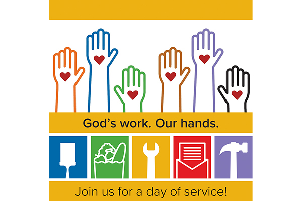 “God’s work. Our hands.” Sunday – Social Media – no date