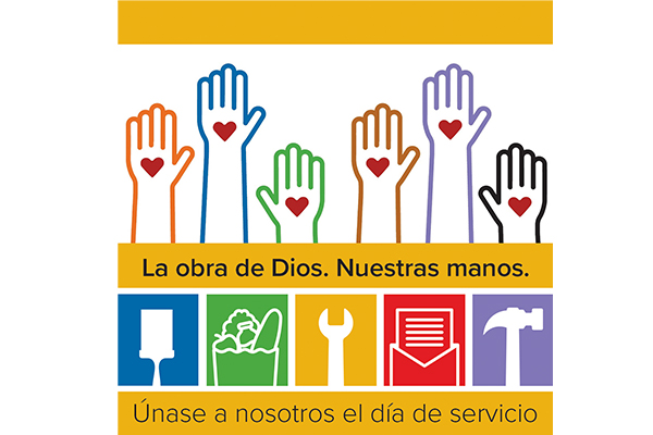 “God’s work. Our hands.” Sunday Social Media – No date (Spanish)