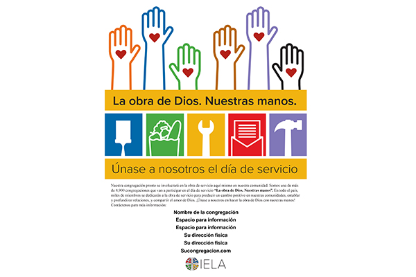 “God’s work. Our hands.” Sunday – Poster (Spanish)