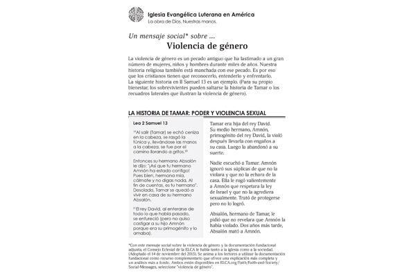 Gender-Based Violence (Spanish)