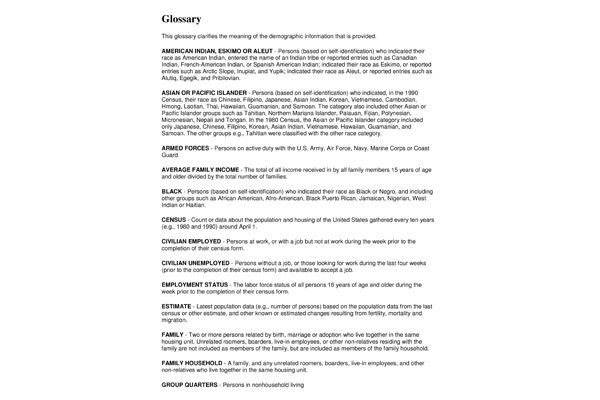 Glossary