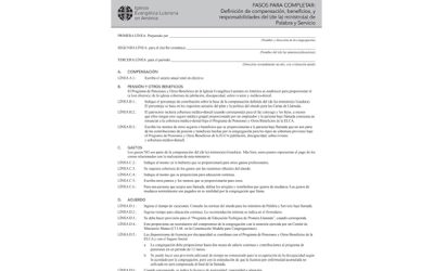 Pasos Compensacion Palabra y Servicio